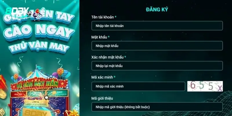 Những lưu ý khi đăng ký tài khoản 8day